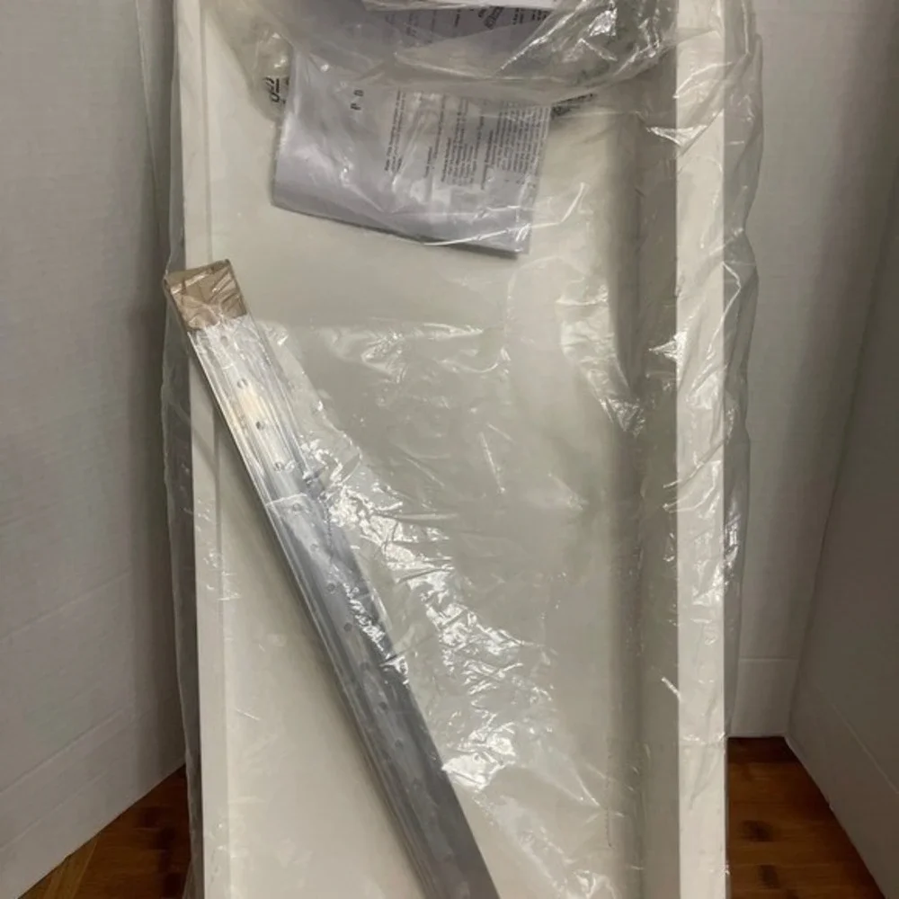 Pottery Barn Holman Handmade Floating Ledge Modern White Wood Shelf 11.5